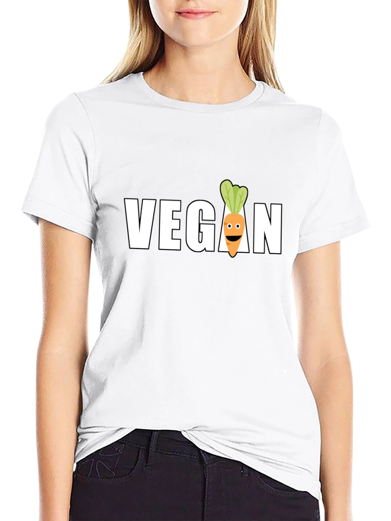 Vegan Carrot Graphic Tee - Stylish & Comfortable