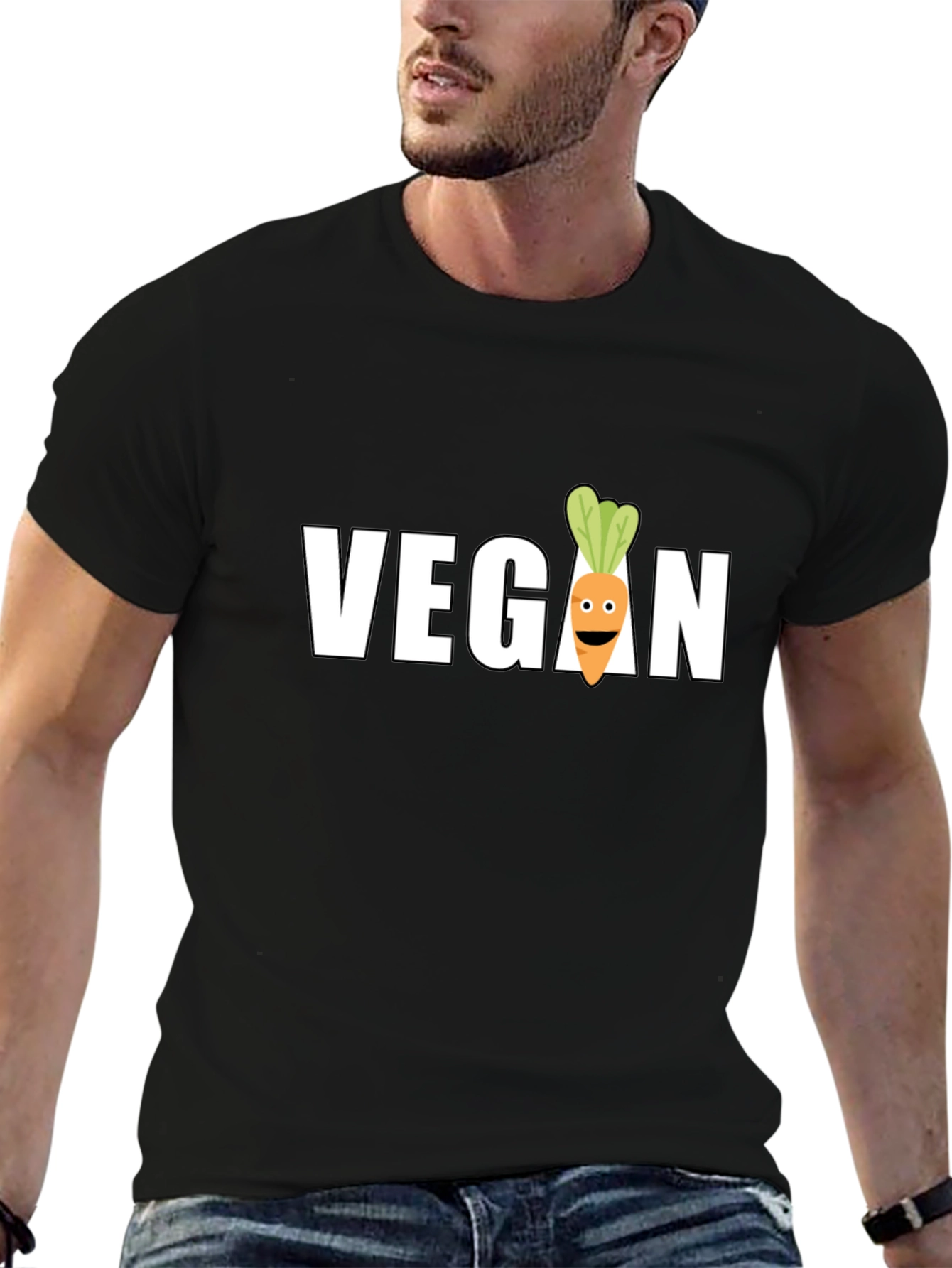 Vegan Carrot Graphic Tee - Stylish & Comfortable