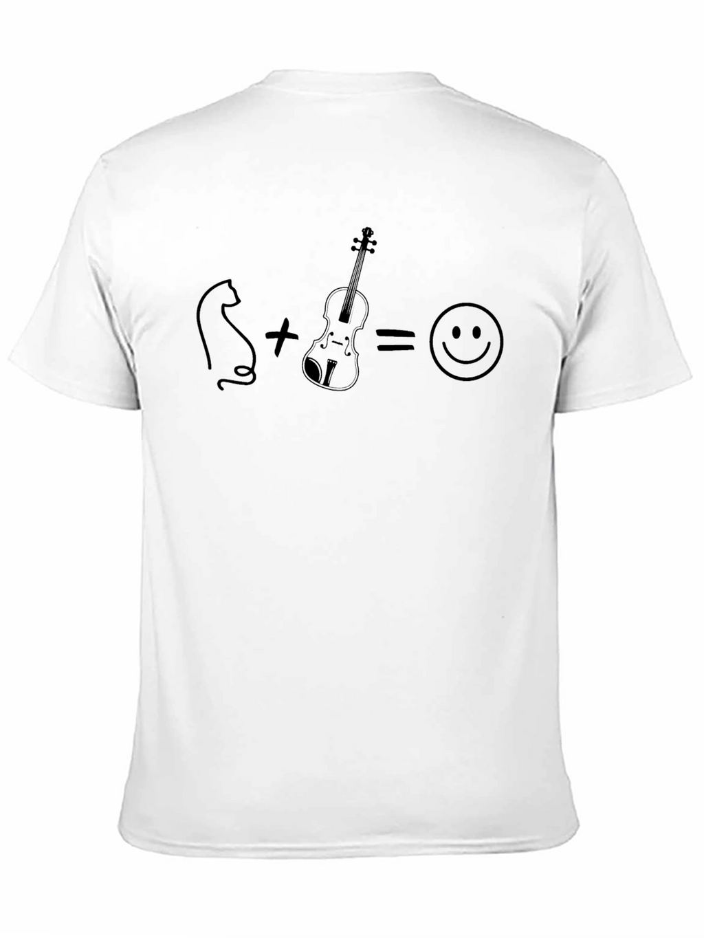 Cat Violin Happiness T-Shirt - Musician Tee