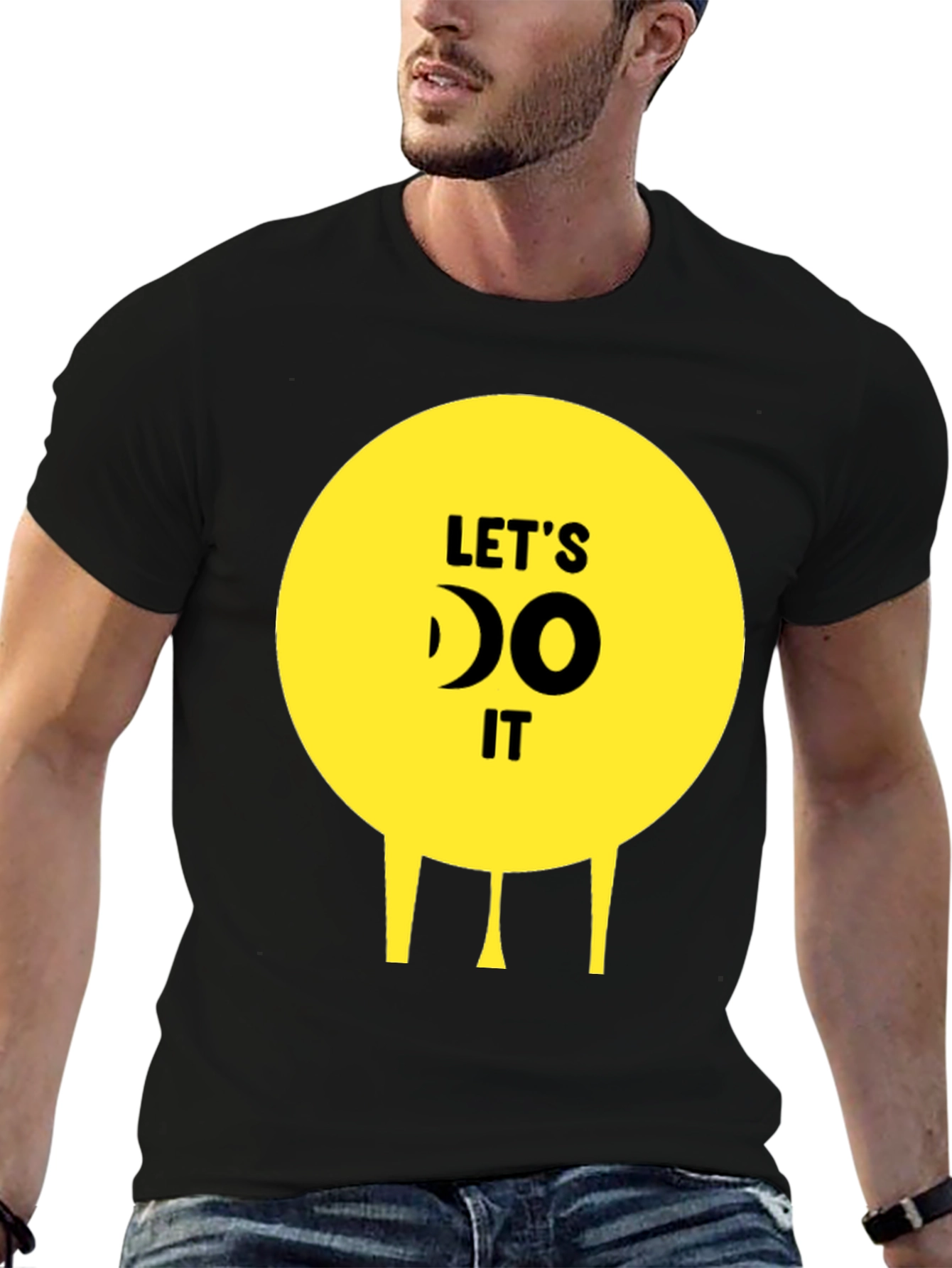Lets Do It! Funny Graphic Tee - Unisex Black T-Shirt