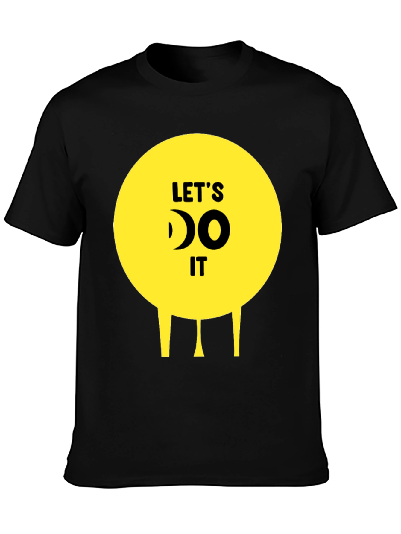 Lets Do It! Funny Graphic Tee - Unisex Black T-Shirt