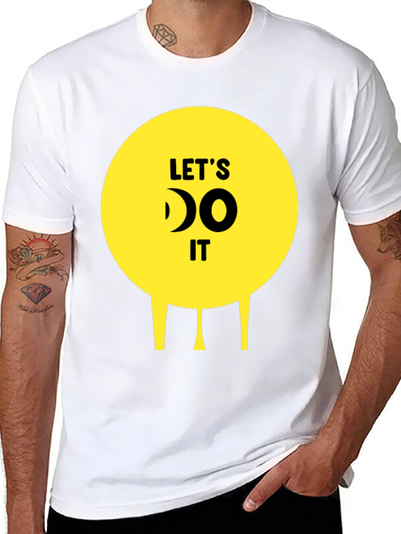 Lets Do It! Funny Graphic Tee - Unisex Black T-Shirt