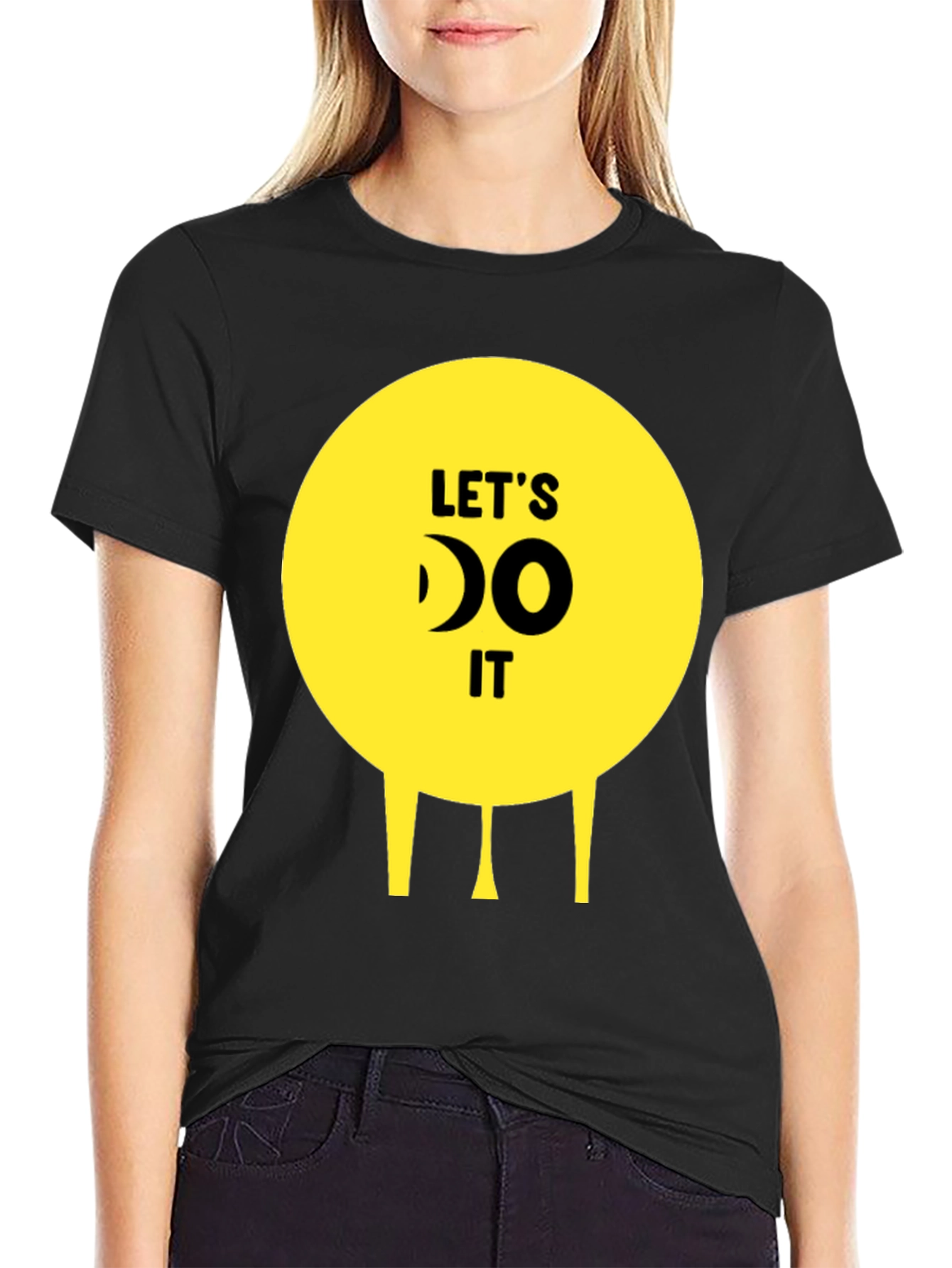 Lets Do It! Funny Graphic Tee - Unisex Black T-Shirt