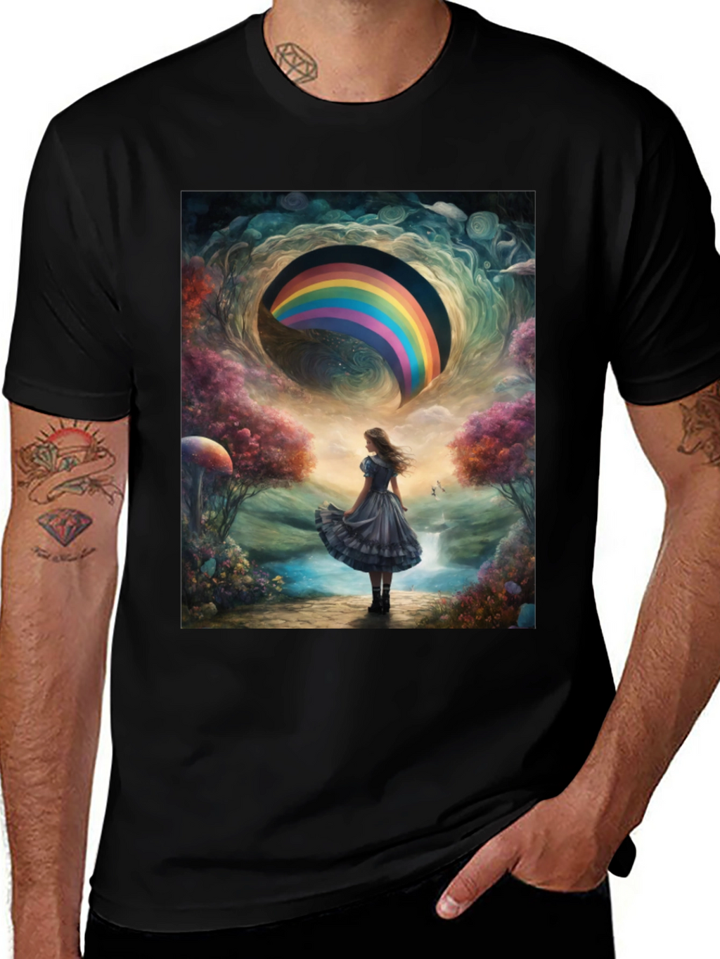 Rainbow Dreamscape Graphic Tee