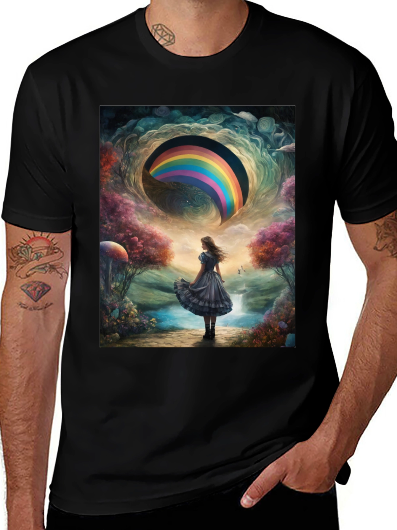 Rainbow Dreamscape Graphic Tee