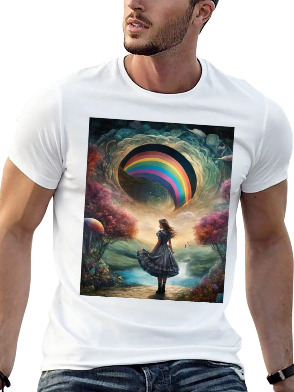 Rainbow Dreamscape Graphic Tee