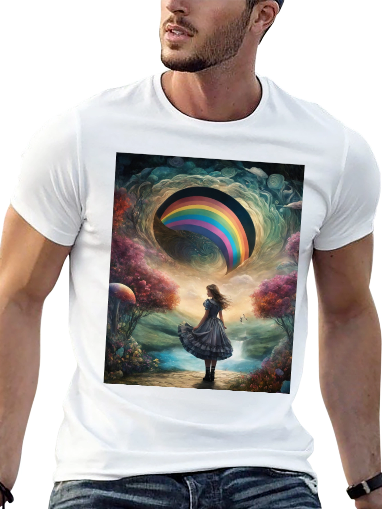 Rainbow Dreamscape Graphic Tee