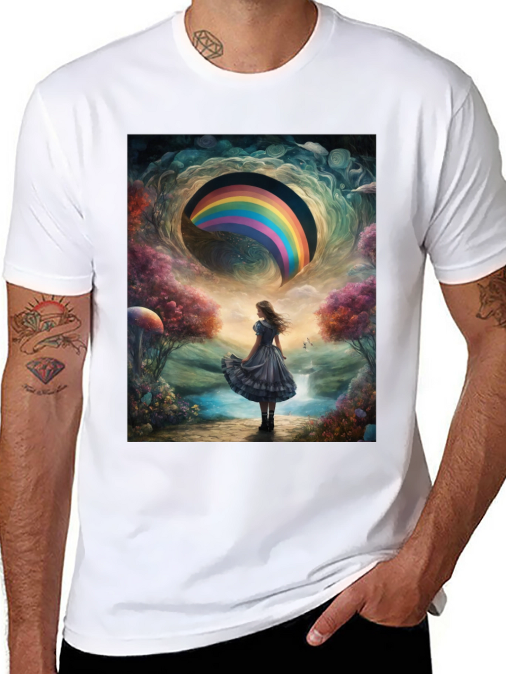 Rainbow Dreamscape Graphic Tee