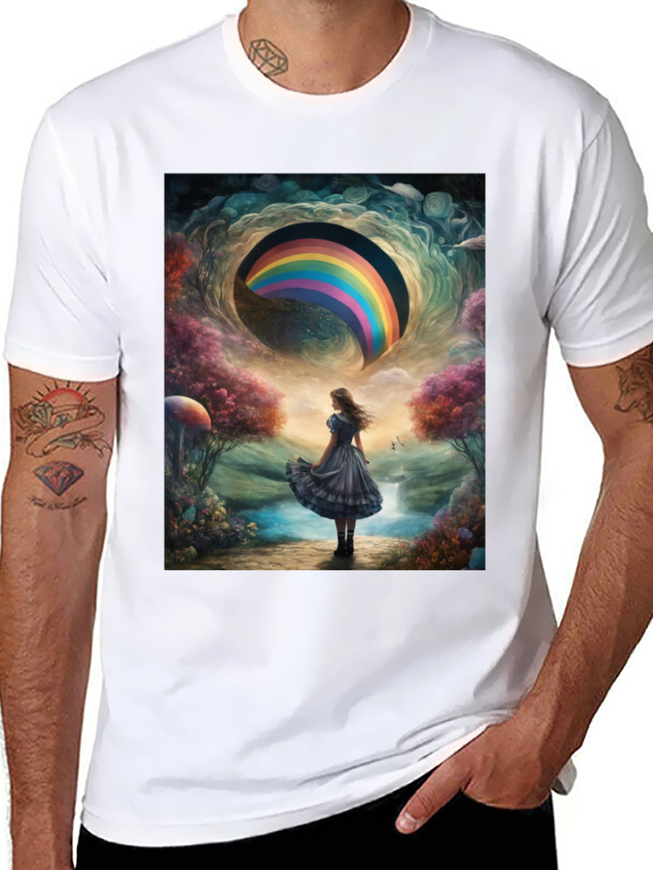 Rainbow Dreamscape Graphic Tee
