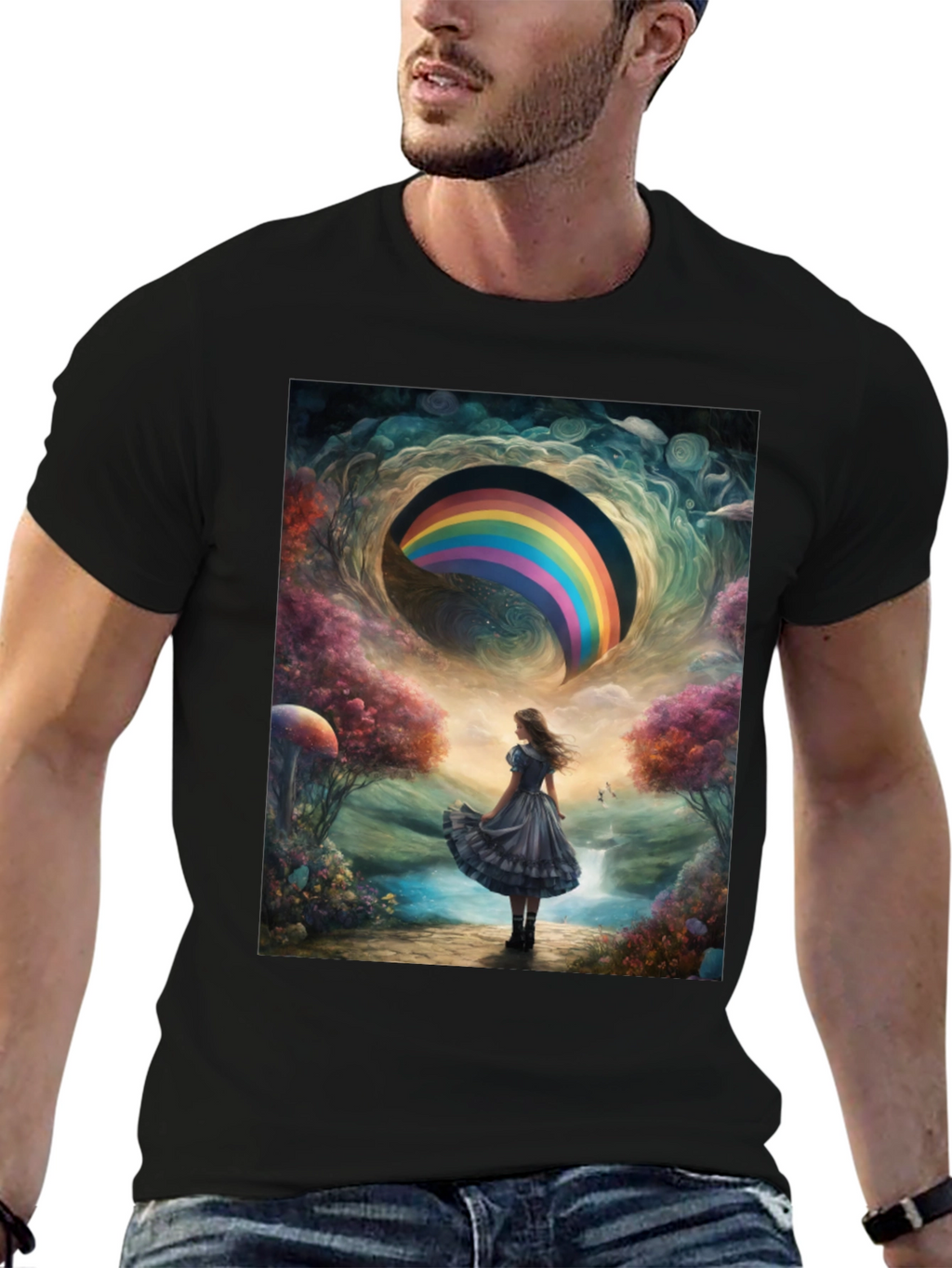 Rainbow Dreamscape Graphic Tee