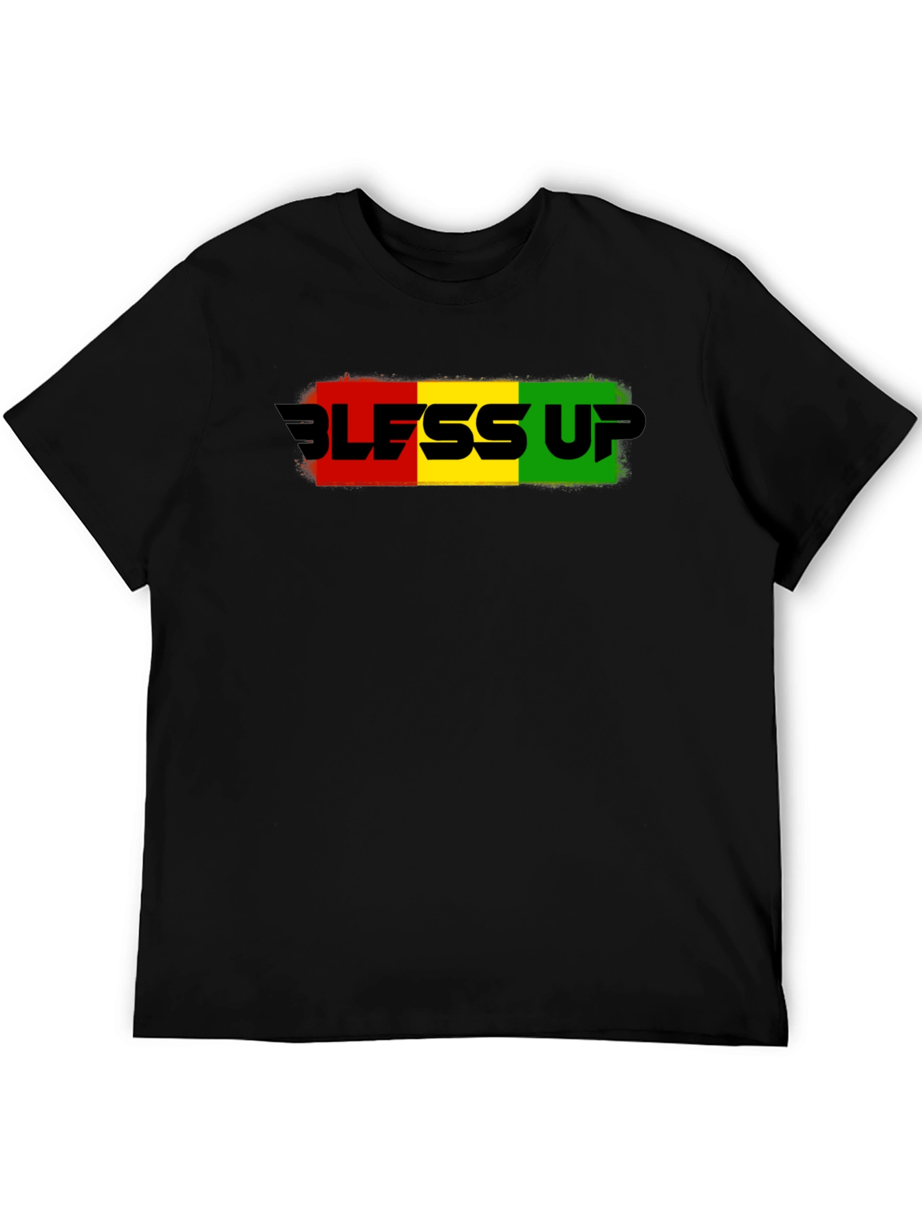 Bless Up Graphic T-Shirt - Rasta Colors