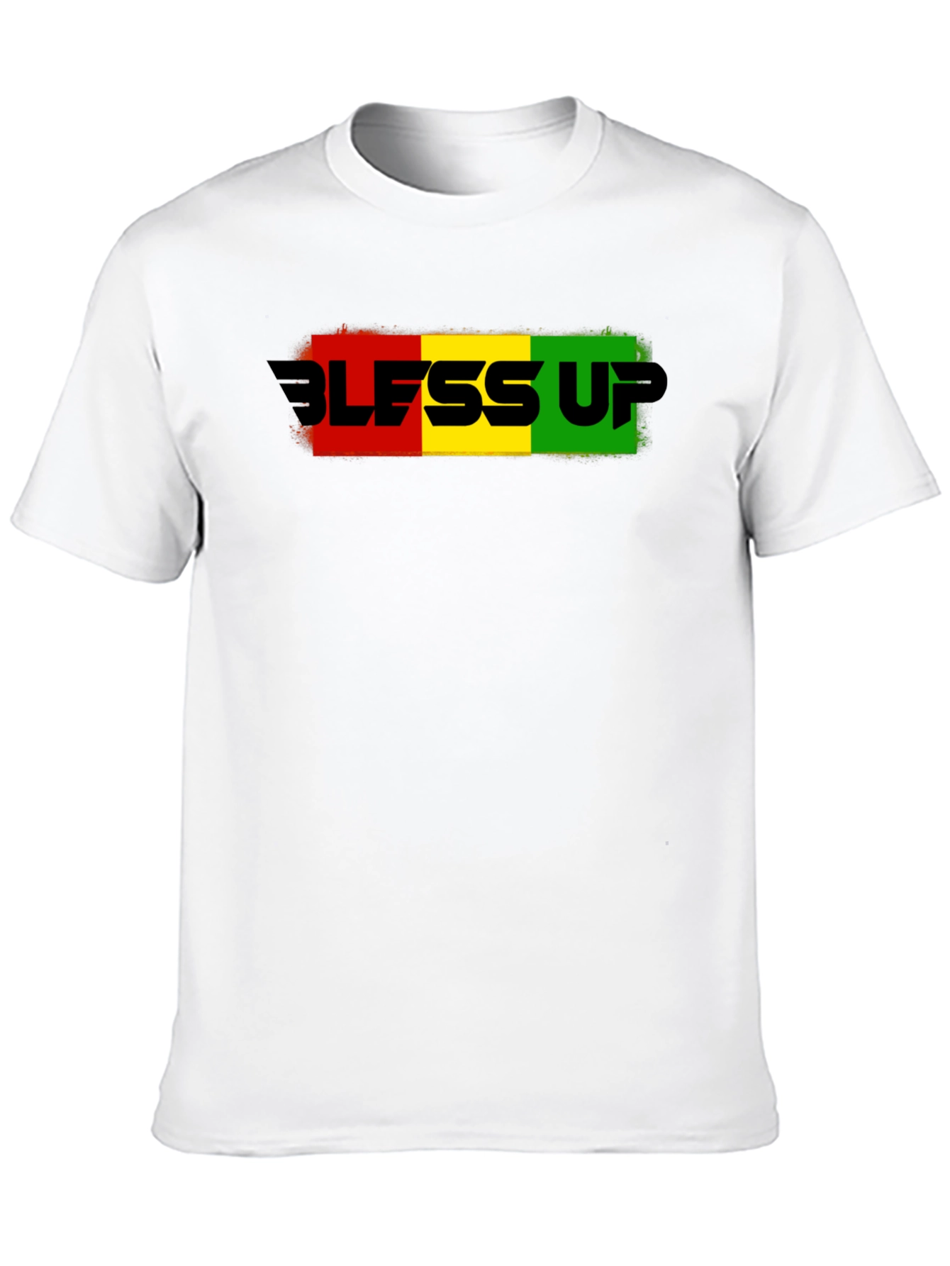 Bless Up Graphic T-Shirt - Rasta Colors