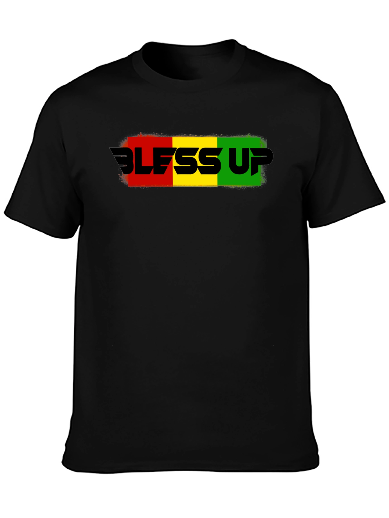 Bless Up Graphic T-Shirt - Rasta Colors