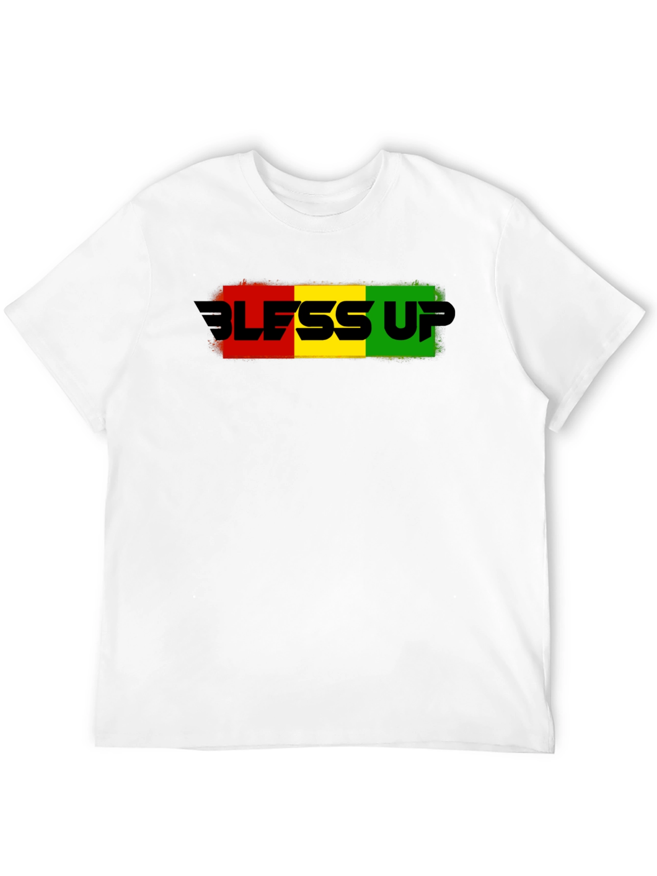 Bless Up Graphic T-Shirt - Rasta Colors
