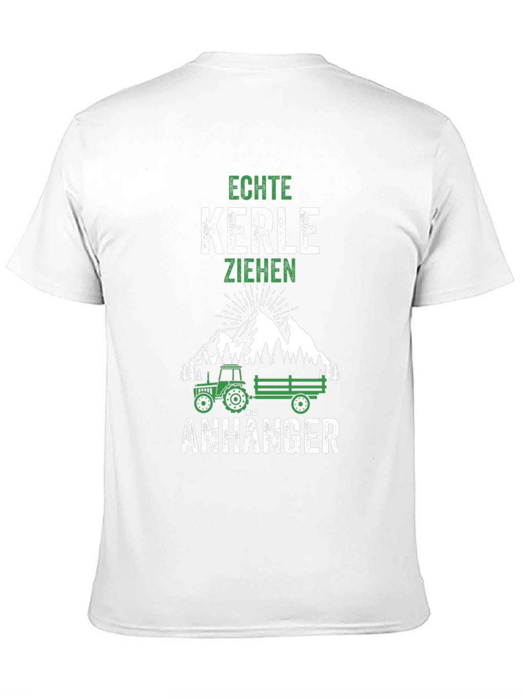 Echte Kerle Ziehen Anhänger Mens Black T-Shirt
