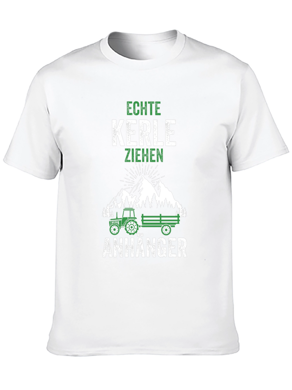 Echte Kerle Ziehen Anhänger Mens Black T-Shirt