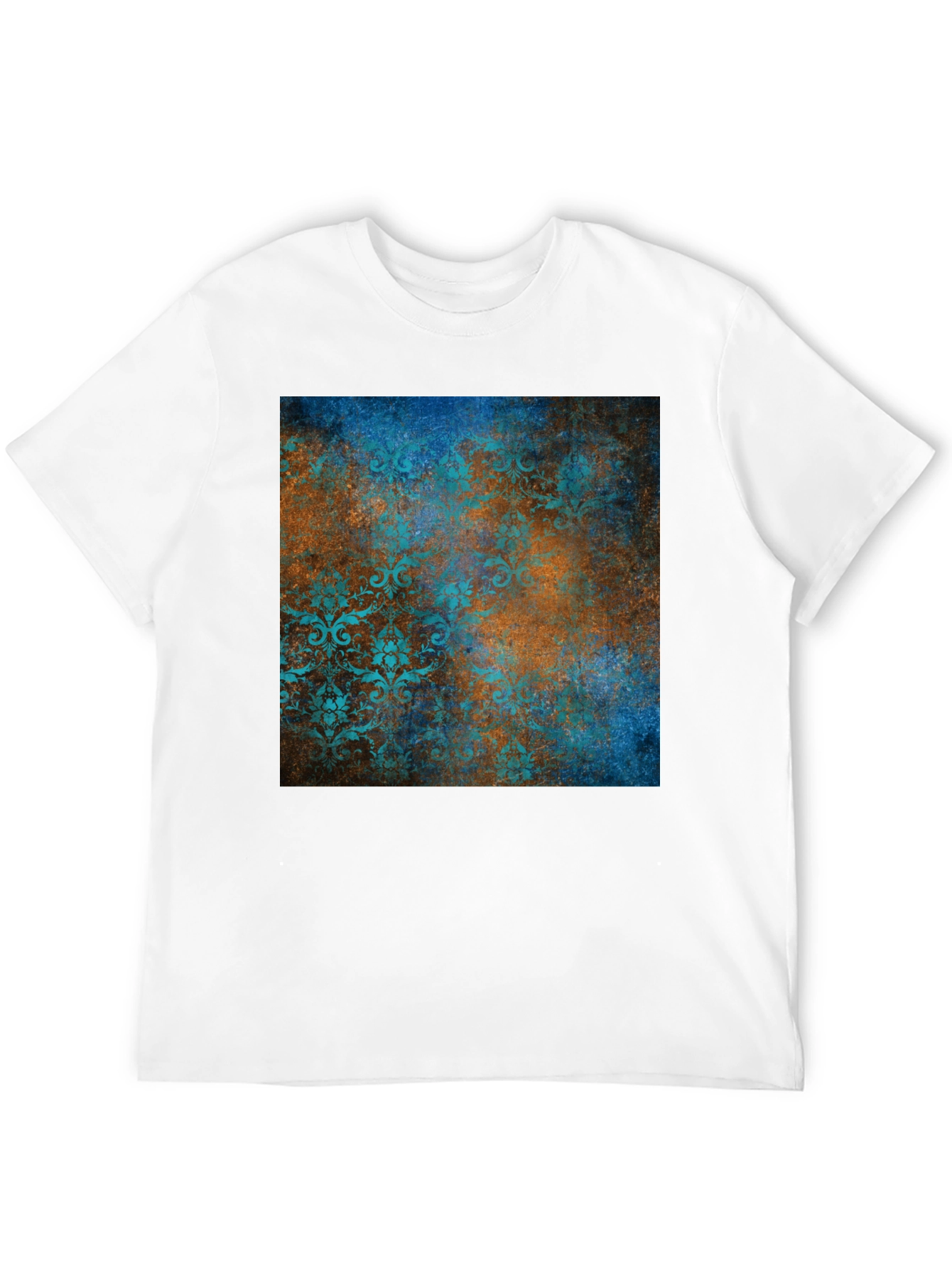 Vintage Patterned Graphic Tee - Modern Style