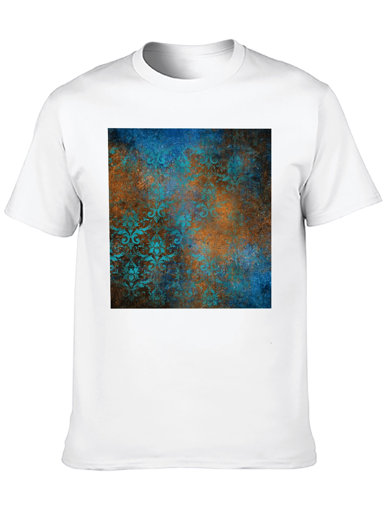 Vintage Patterned Graphic Tee - Modern Style