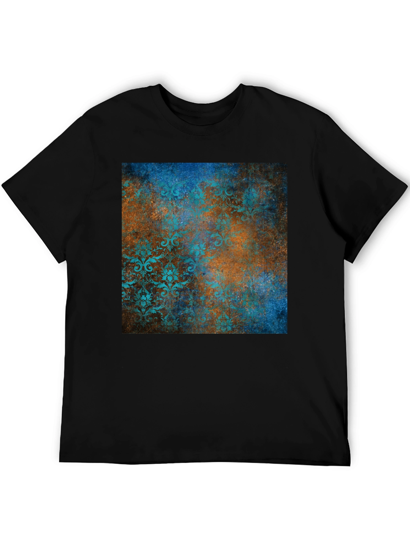 Vintage Patterned Graphic Tee - Modern Style