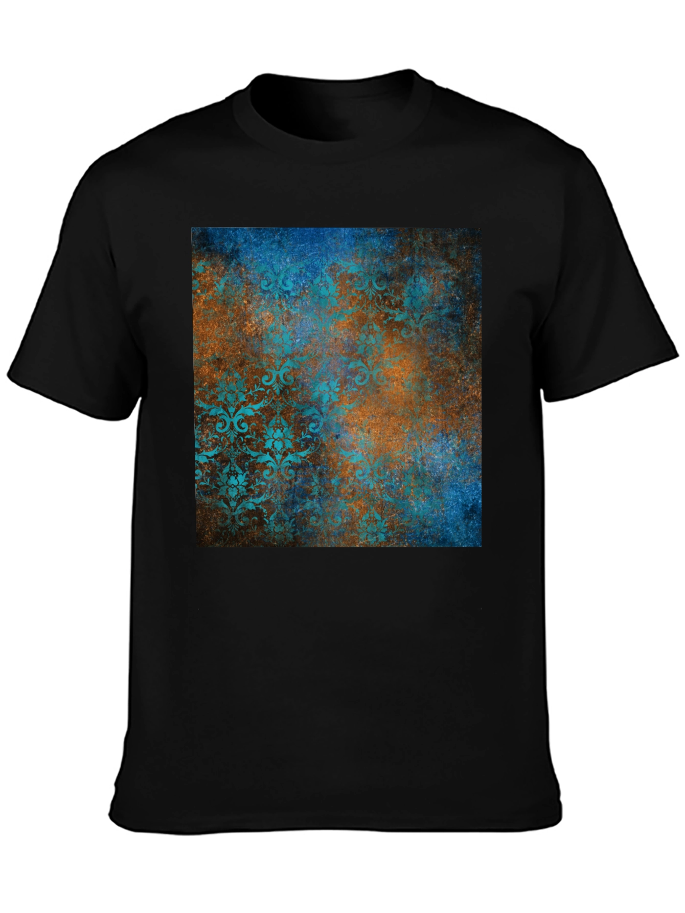 Vintage Patterned Graphic Tee - Modern Style