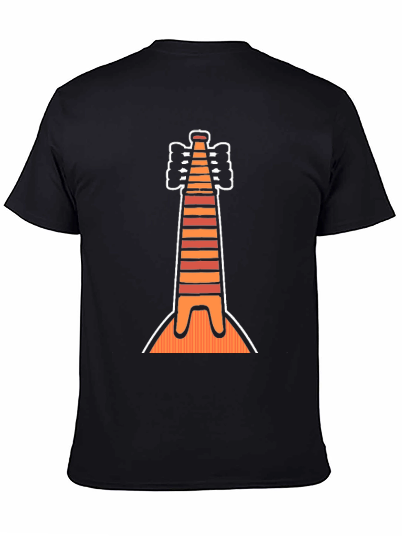 Striped Instrument Graphic Tee - Unique Musical Shirt