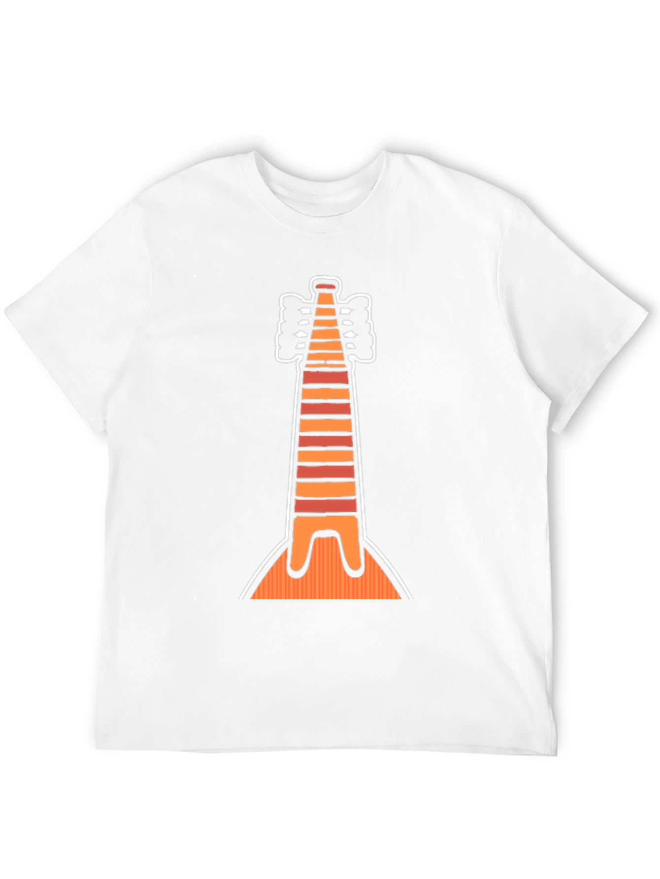 Striped Instrument Graphic Tee - Unique Musical Shirt