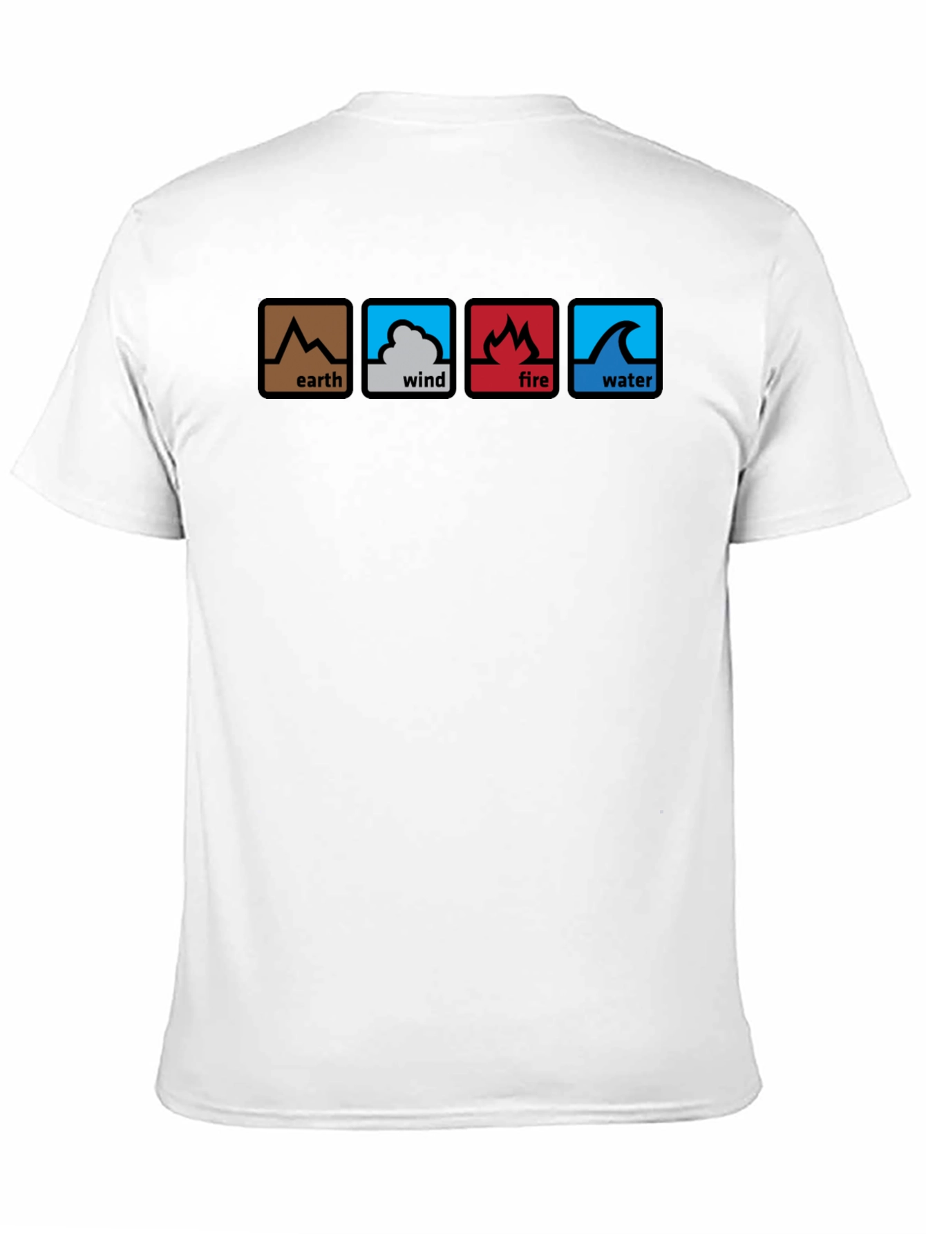 Elements T-Shirt: Earth Wind Fire Water - Black