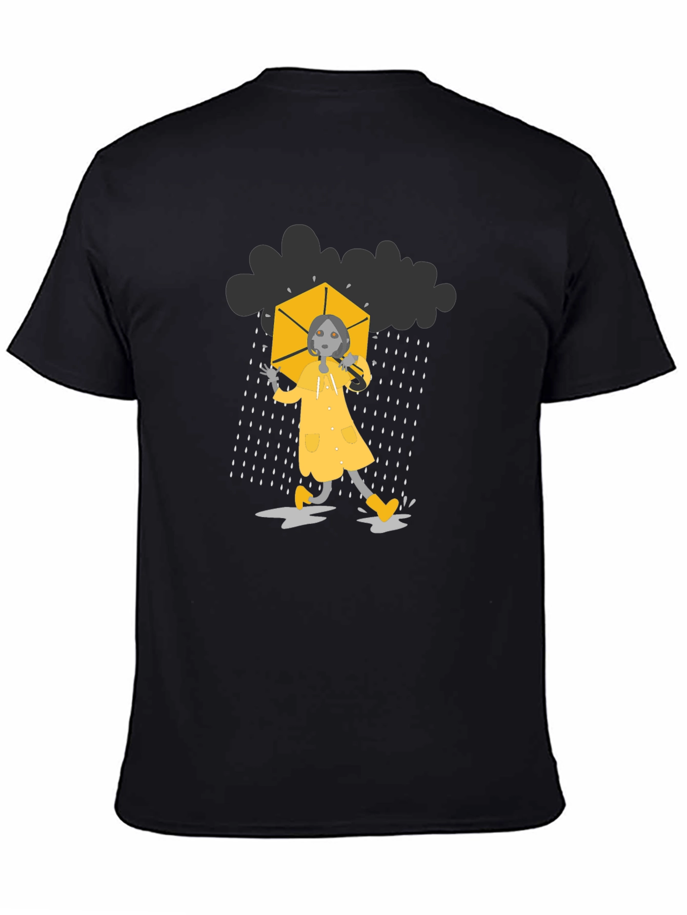 Rainy Day Black T-Shirt