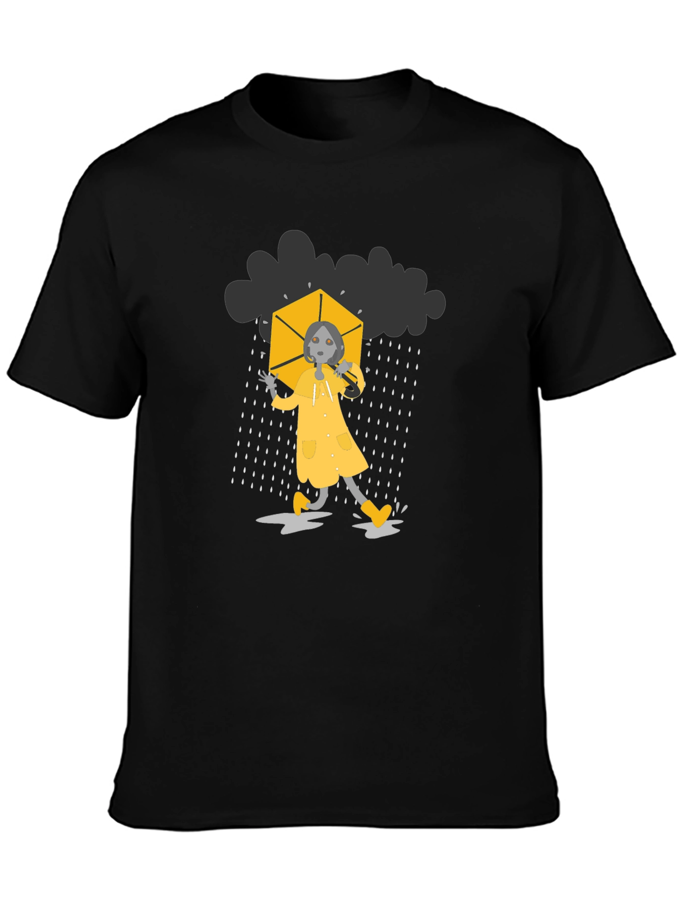 Rainy Day Black T-Shirt