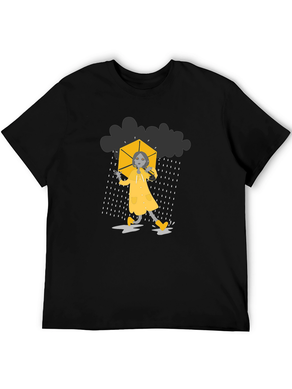 Rainy Day Black T-Shirt