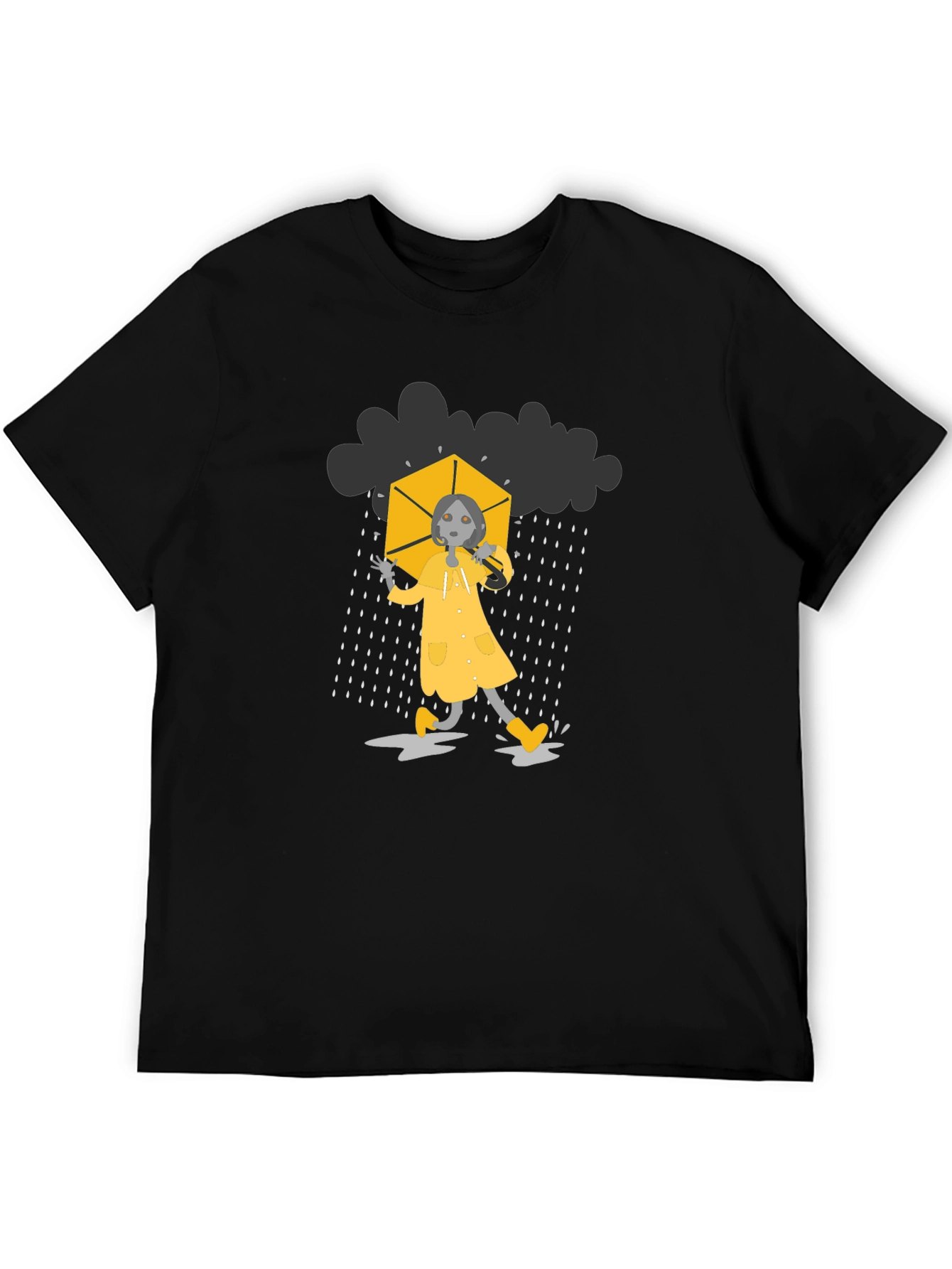 Rainy Day Black T-Shirt