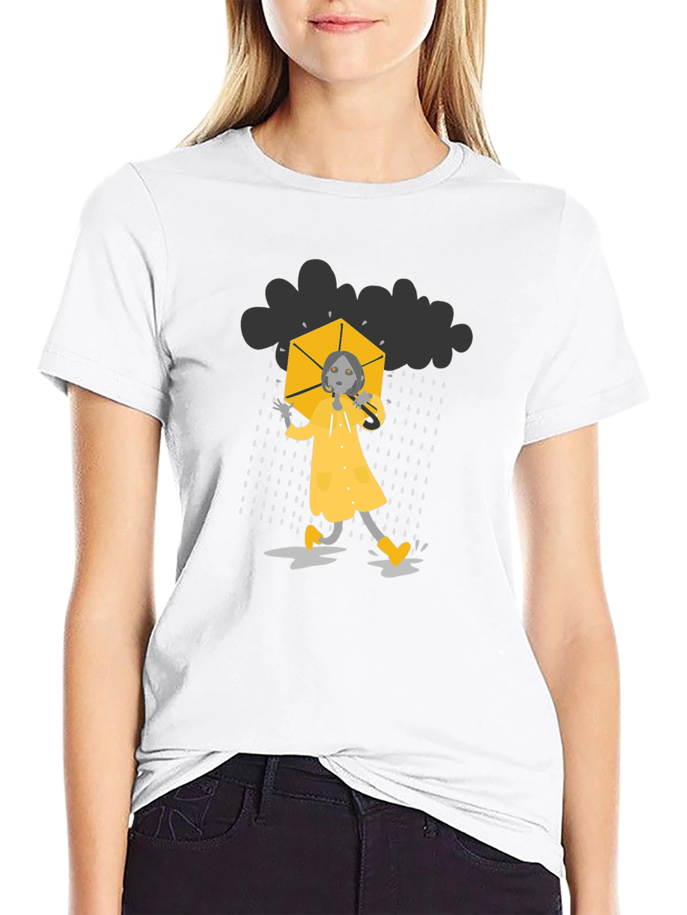 Rainy Day Black T-Shirt
