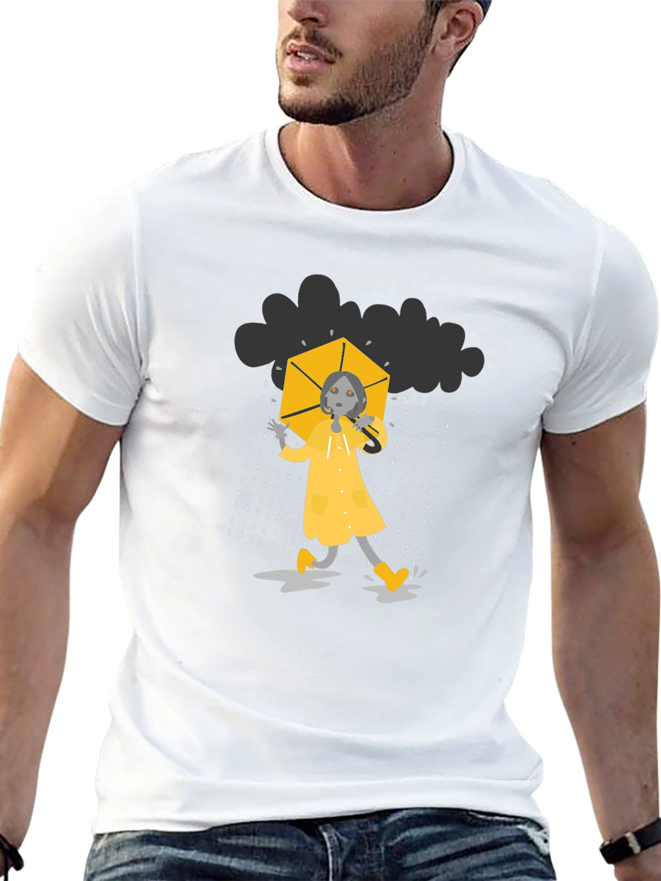 Rainy Day Black T-Shirt