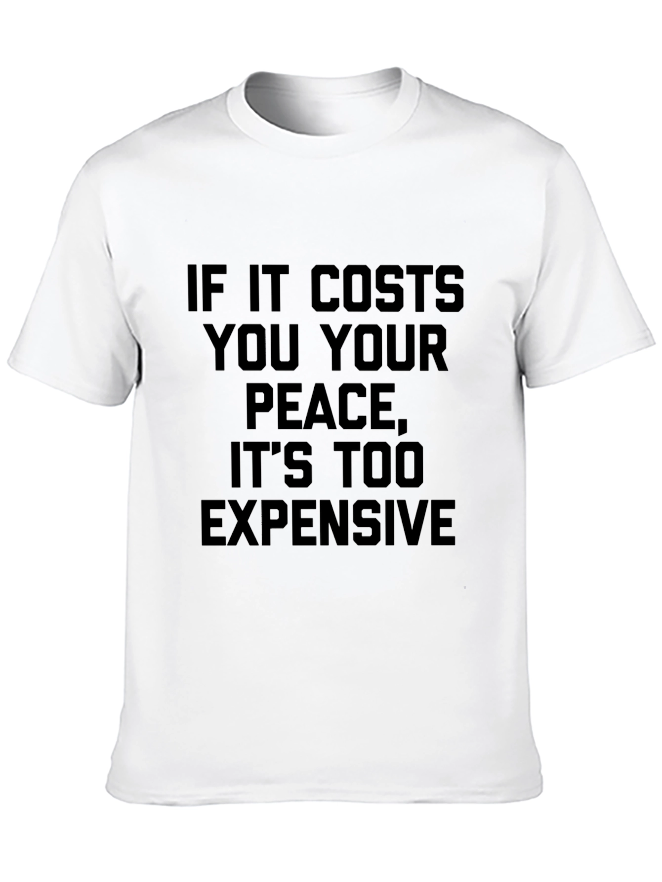 Peace Quote Graphic Tee - Black