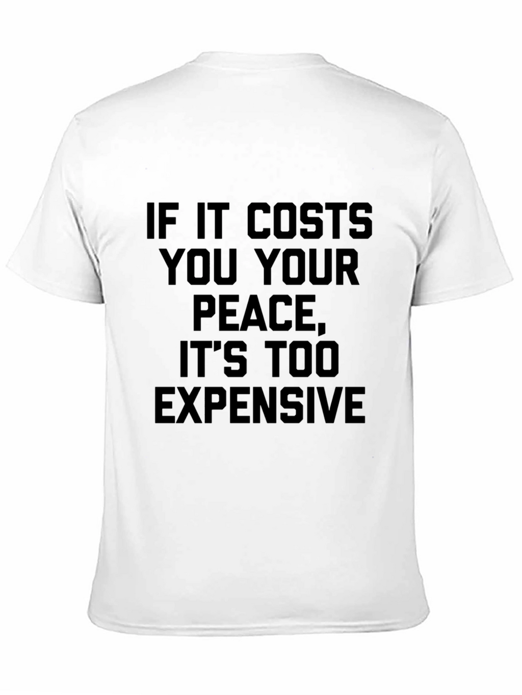 Peace Quote Graphic Tee - Black