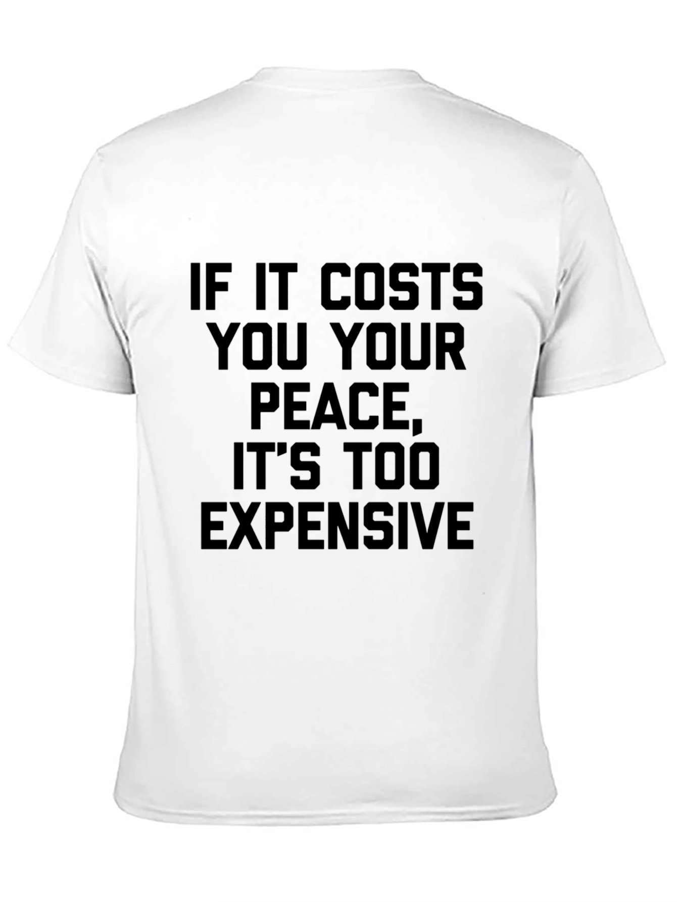 Peace Quote Graphic Tee - Black