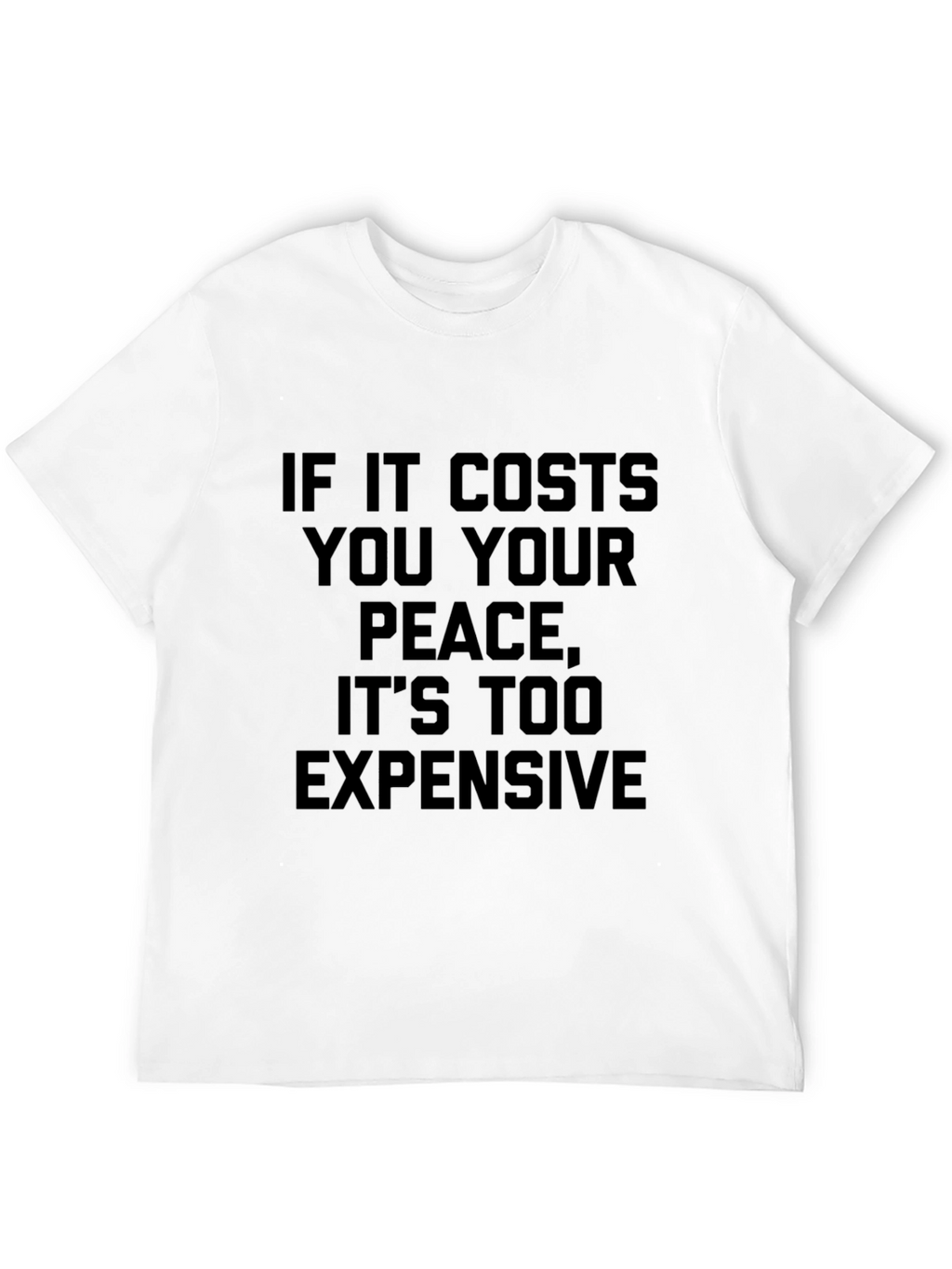 Peace Quote Graphic Tee - Black