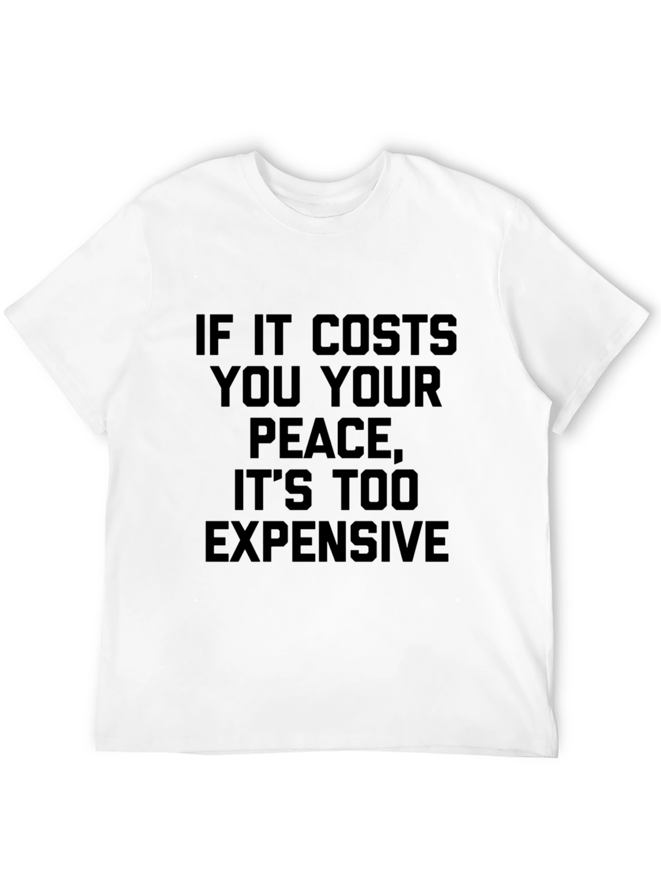 Peace Quote Graphic Tee - Black