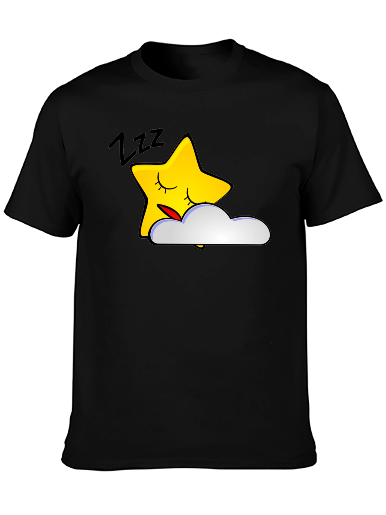 Sleepy Star Graphic Tee - Soft Cotton Blend