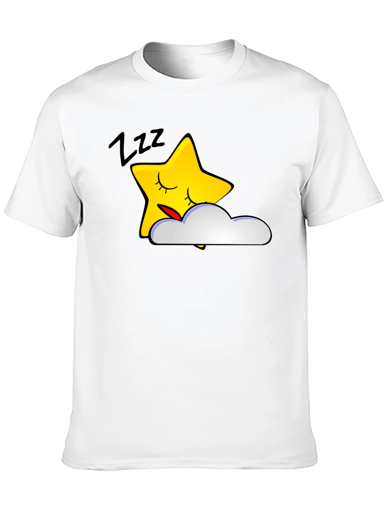 Sleepy Star Graphic Tee - Soft Cotton Blend