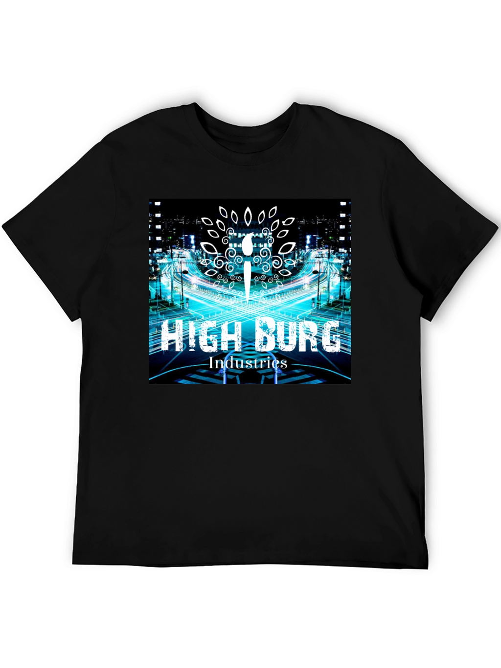 High Burg Industries Black Graphic Tee