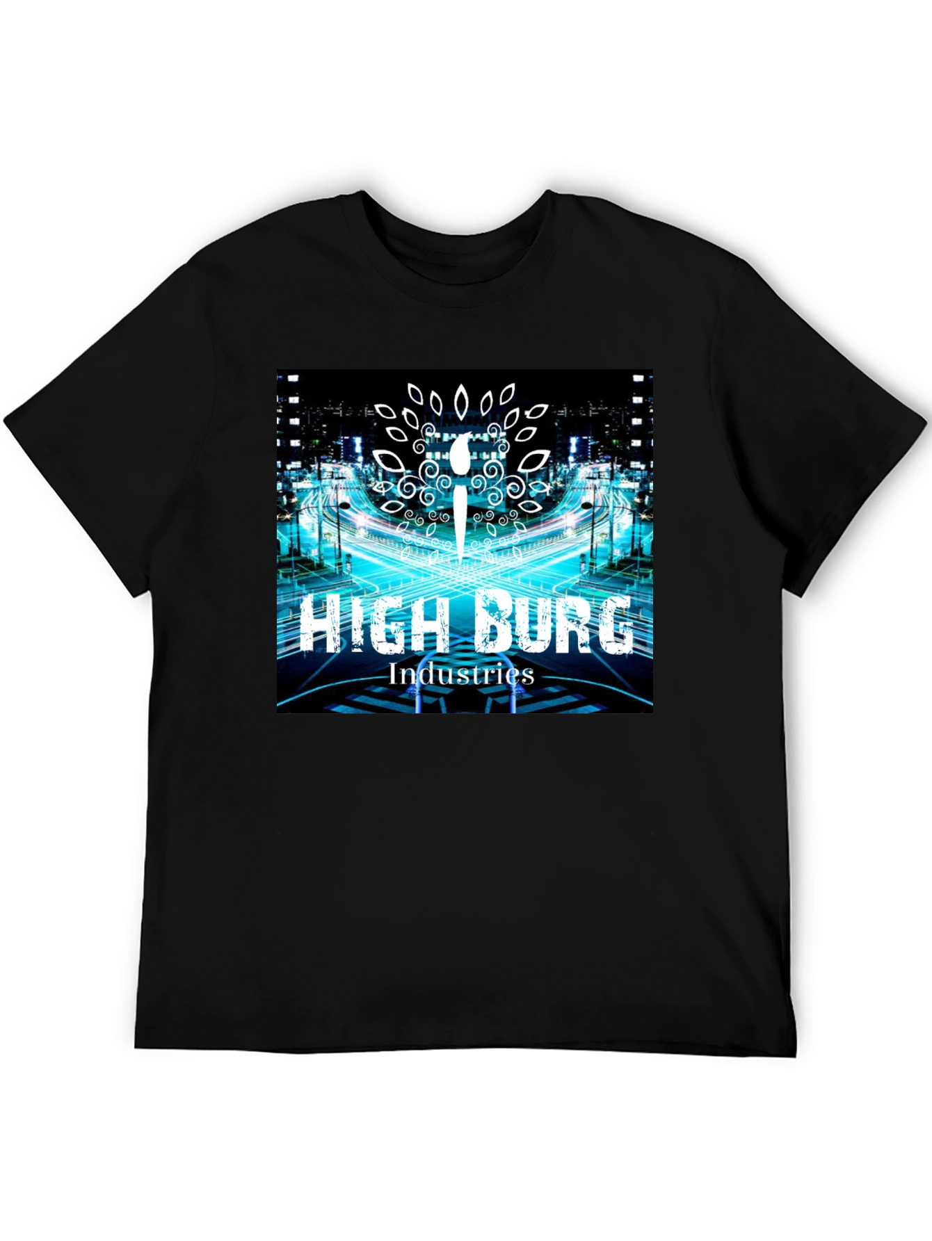 High Burg Industries Black Graphic Tee