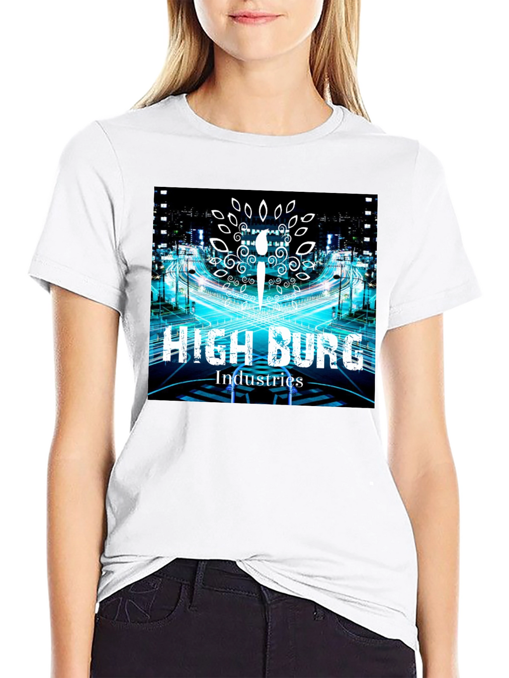 High Burg Industries Black Graphic Tee