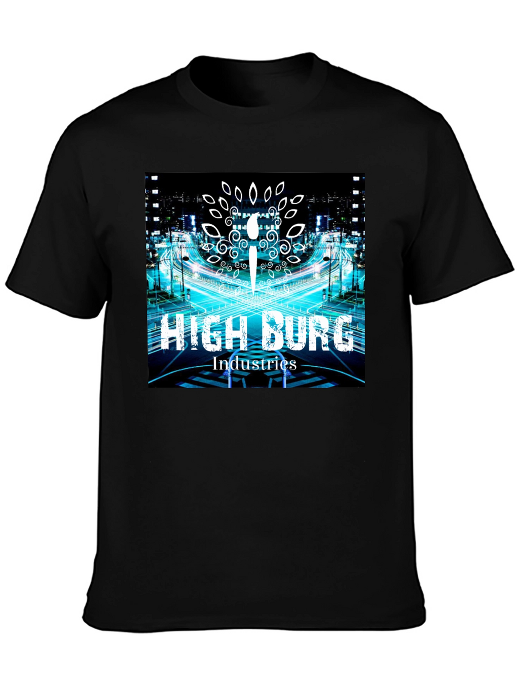 High Burg Industries Black Graphic Tee