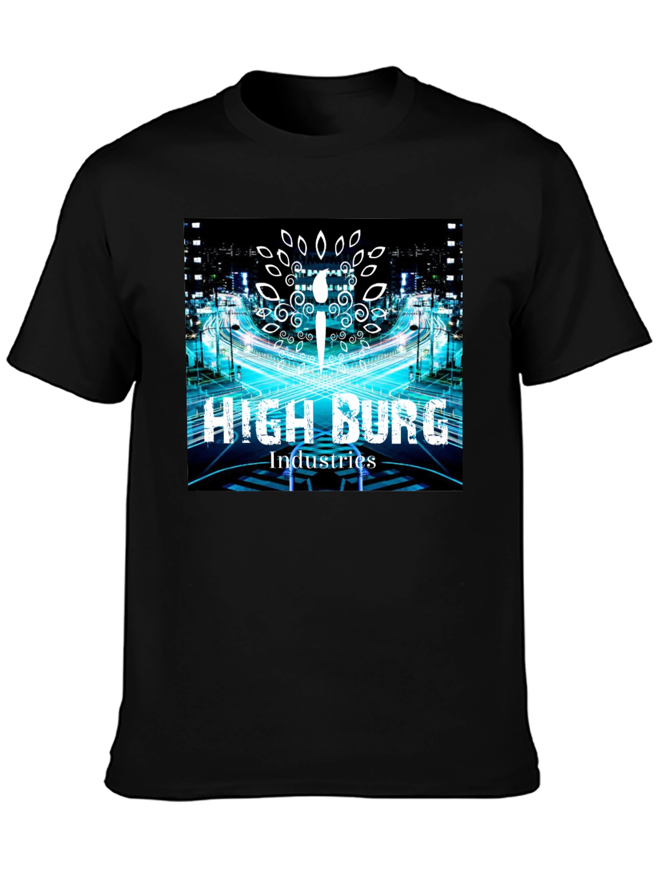 High Burg Industries Black Graphic Tee