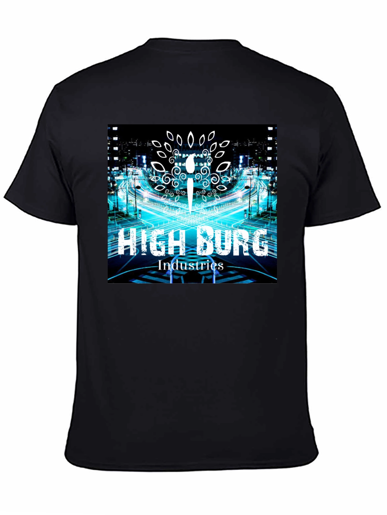 High Burg Industries Black Graphic Tee