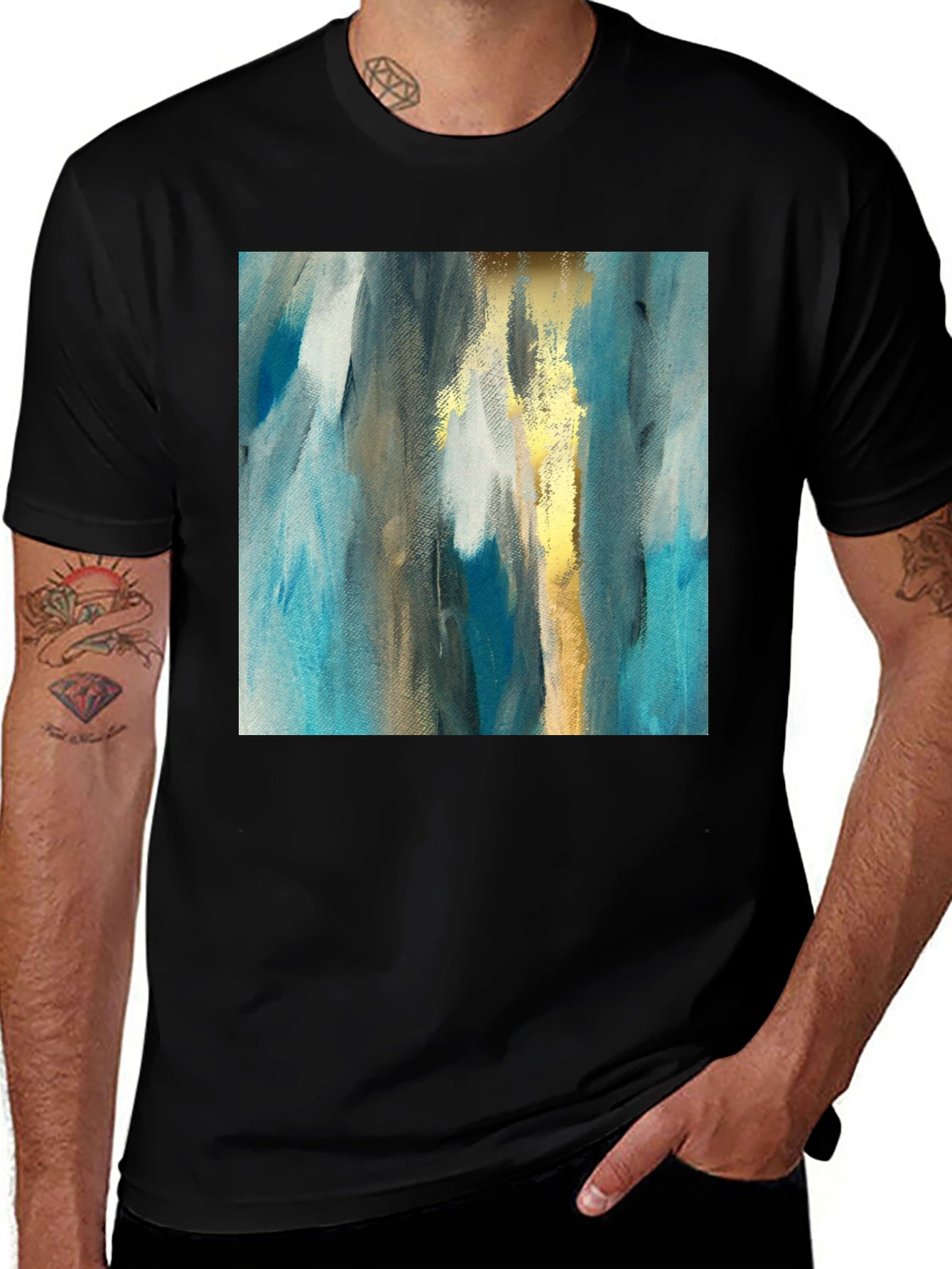 Abstract Art Tee - Modern Graphic Print T-Shirt