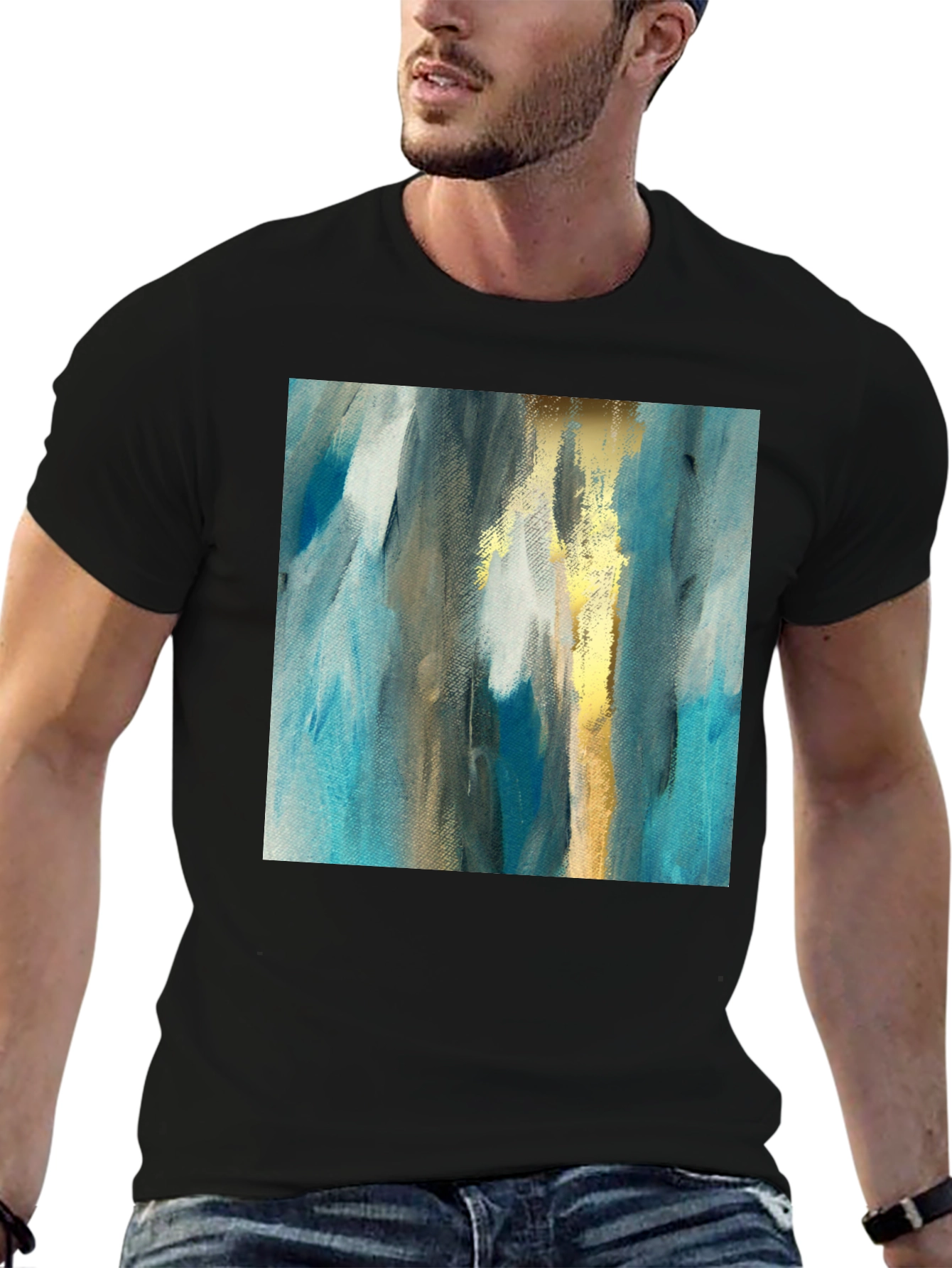 Abstract Art Tee - Modern Graphic Print T-Shirt