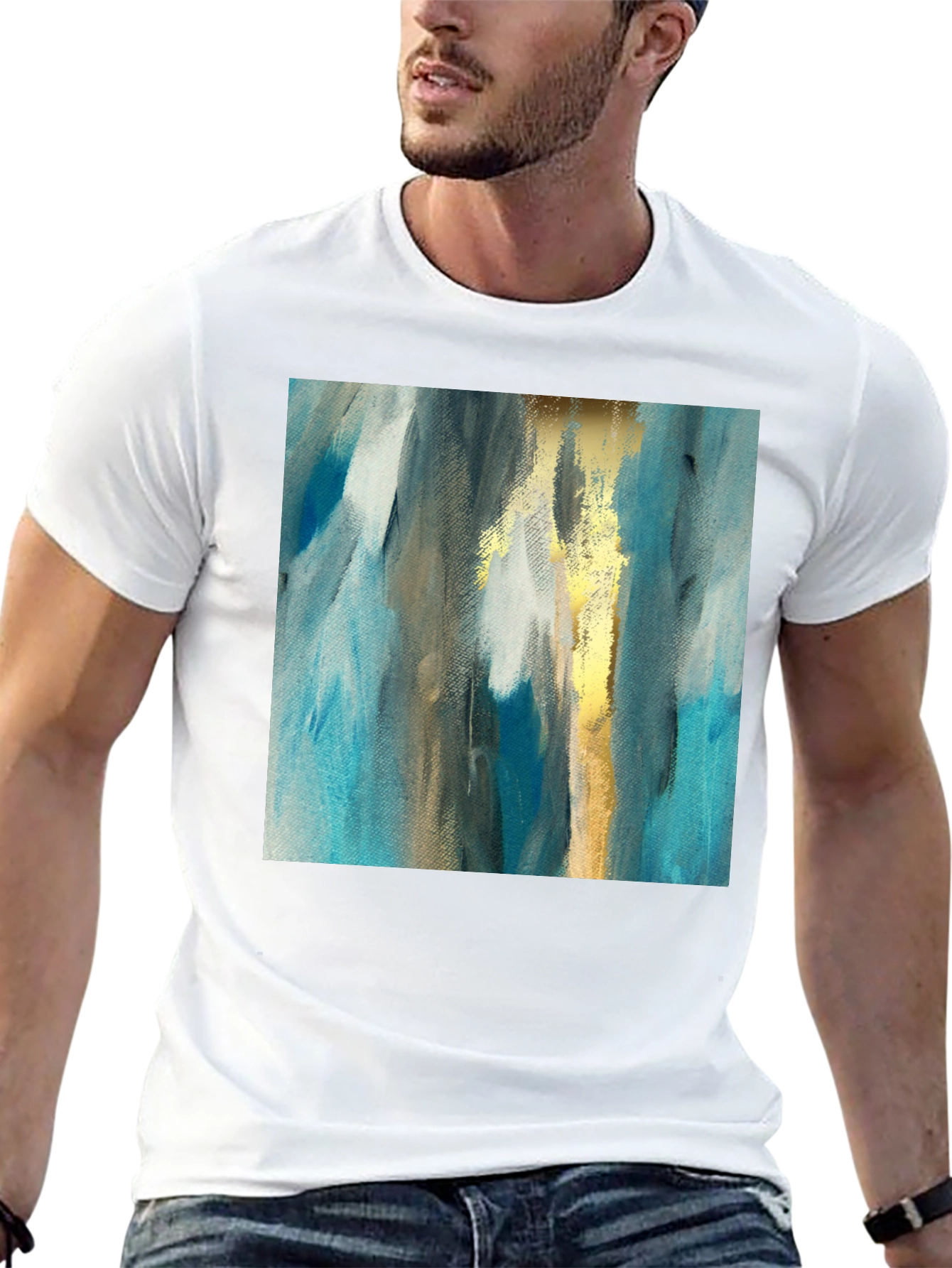 Abstract Art Tee - Modern Graphic Print T-Shirt