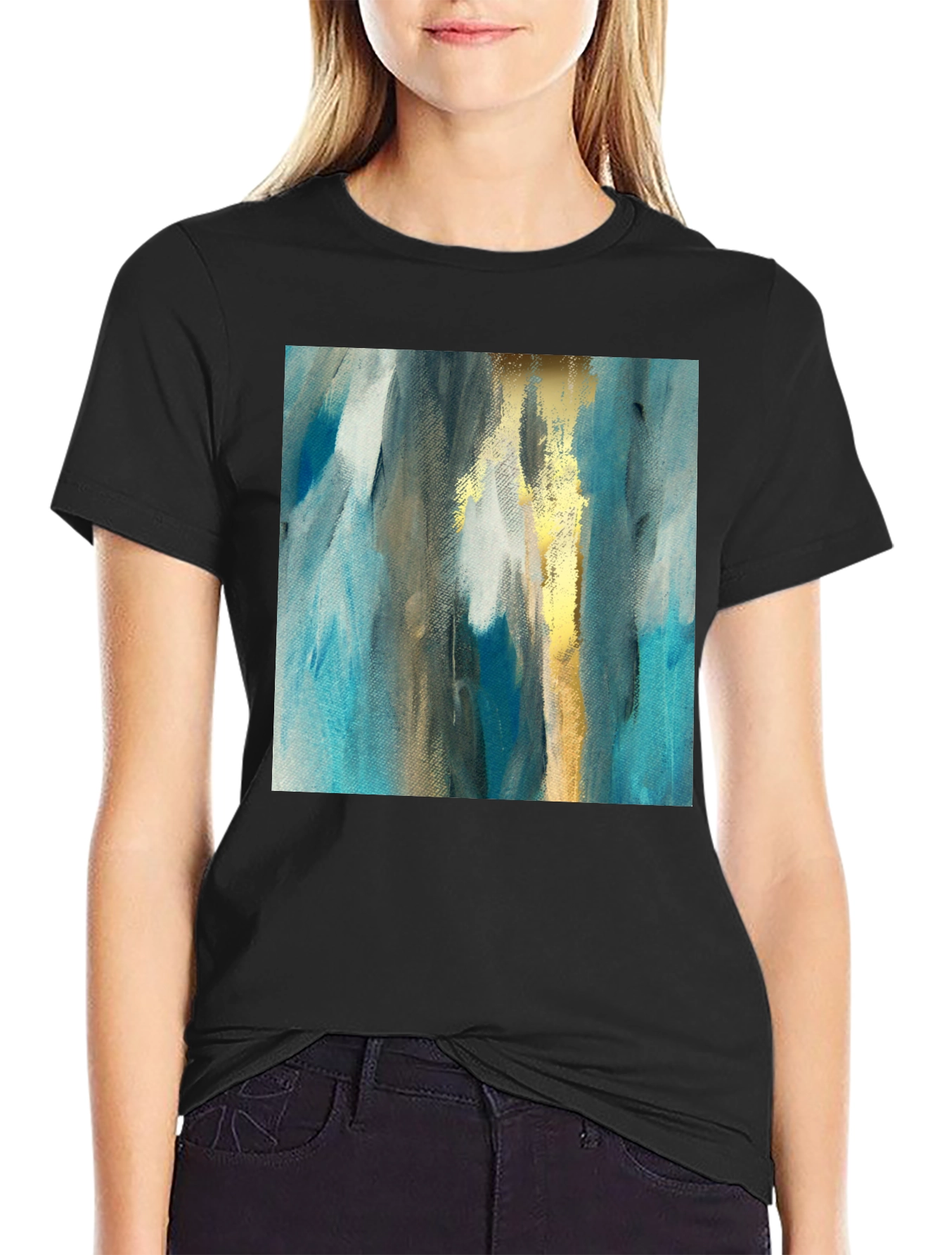 Abstract Art Tee - Modern Graphic Print T-Shirt